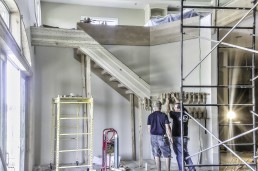 Custom staircase in hardwood